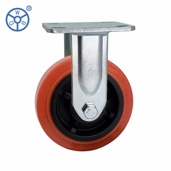 Wbd Good Price 4 Inch Peru PVC/PU Wheels Heavy Duty Casters Double Ball Beaing Swivel Fixed Plate Industrial Caster Wheel Ruedas 4 Pulgadas