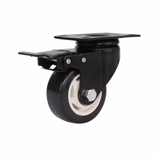 브레이크가 없는 산업용 캐스터 휠 플랫 범용 캐스터