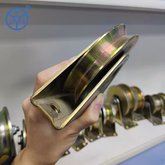 V 트랙 레일, 롤링 진입로 게이트, 산업 기계, 헤비 도어용 Wbd 고품질 아연 도금 강철 V 그루브 캐스터 슬라이딩 게이트 휠